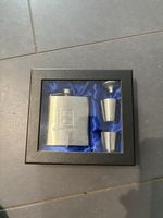 Flachman Edelstahl mit Becher und Trichter Set neu