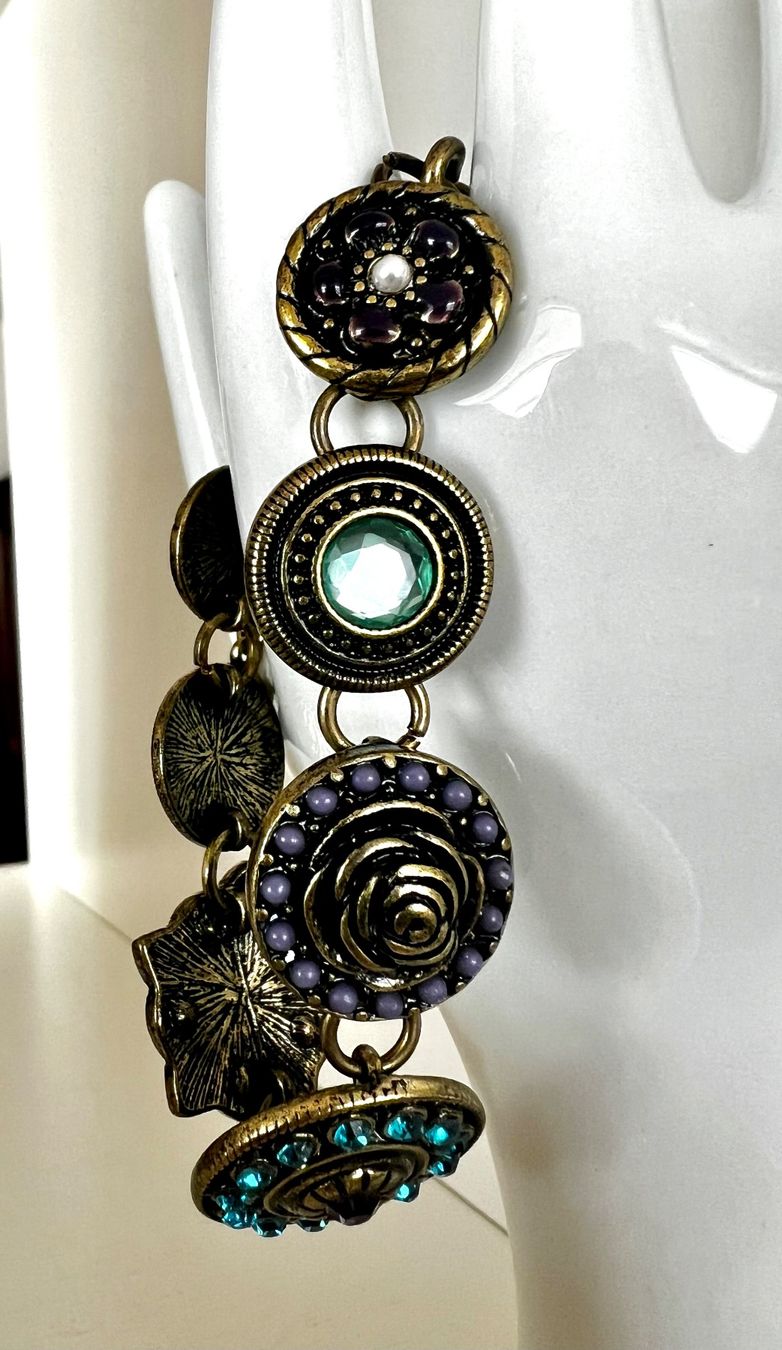 Bracciali & Braccialetti: Statement - Cooles Glitzerband aus Messing – Usato da Ruswil venduto da artbyhand 4