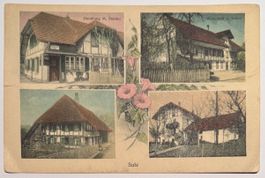 4-Bild AK: SUTZ (Bielersee), BE, 1925