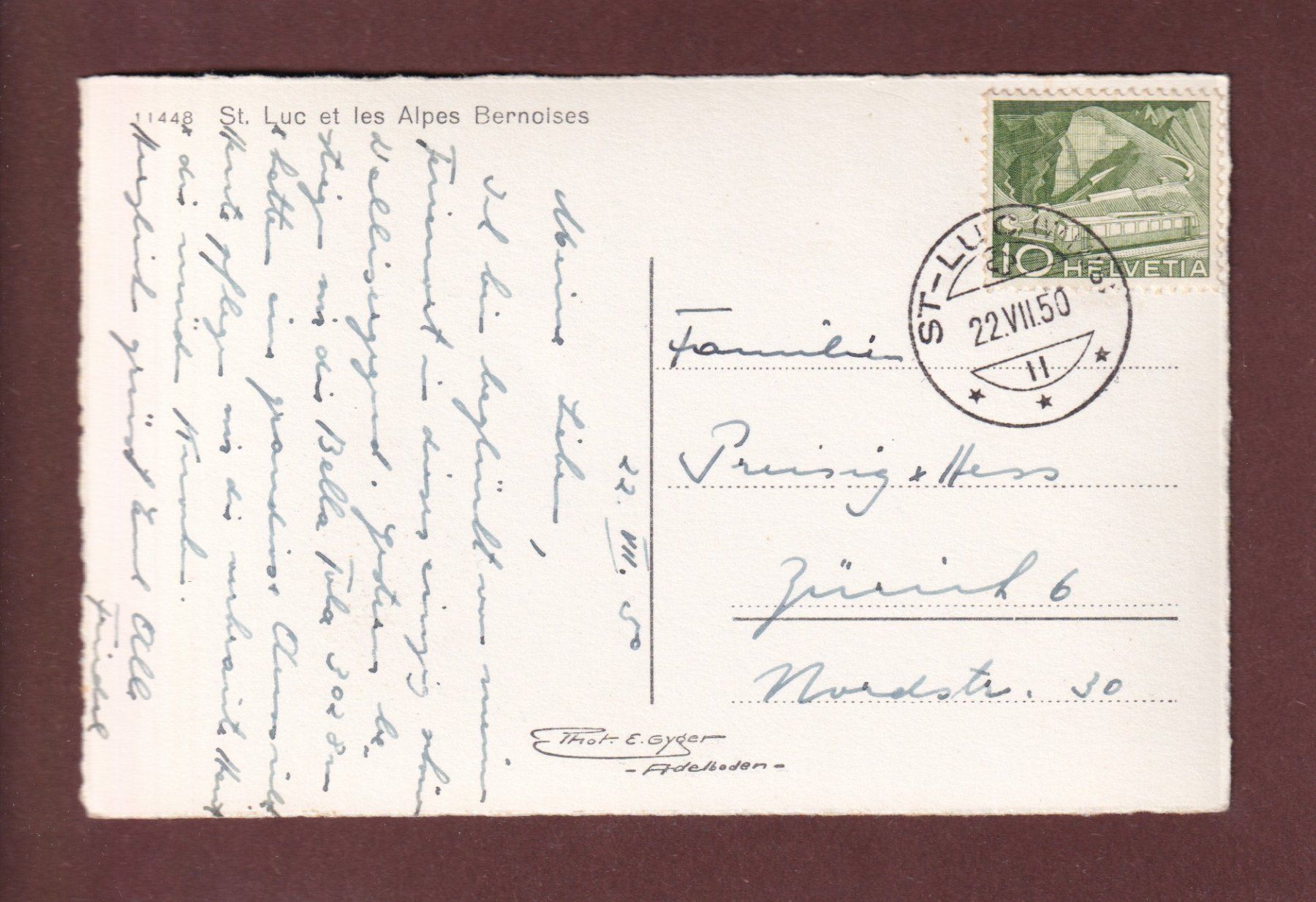 Cartes postales: ST. LUC - 1950 – D'occasion à Pully par nicecards-shop 1