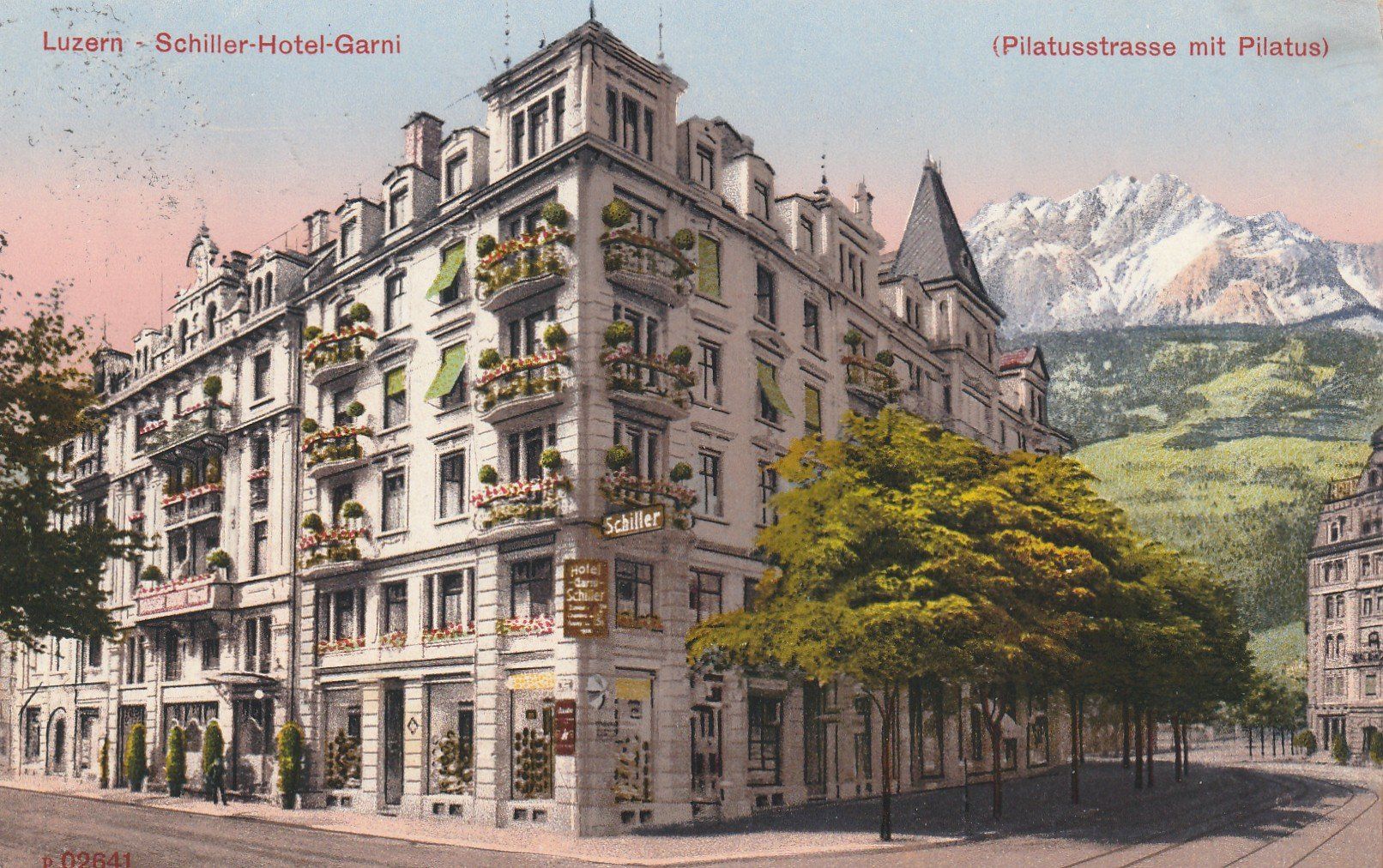 Cartoline postali: Luzern Hotel Schiller – Usato da Rorschacherberg venduto da fratovi2