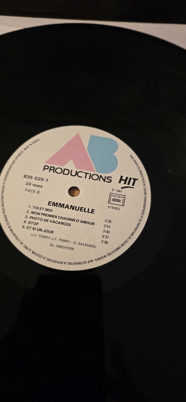 Vinyles: Emmanuelle  1987 Vg+ – D'occasion à Yvonand par RF-VINYL 1