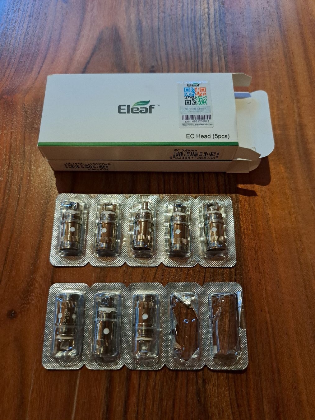 Eleaf Altri Prodotti per fumatori: Eleaf E-Zigaretten Verdampferköpfe (8 Stk.) – Nuovo e nell'imballaggio originale da Spiringen venduto da sto_y58w