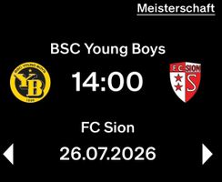 Ticket YB - FC Sion (26.07.2025)