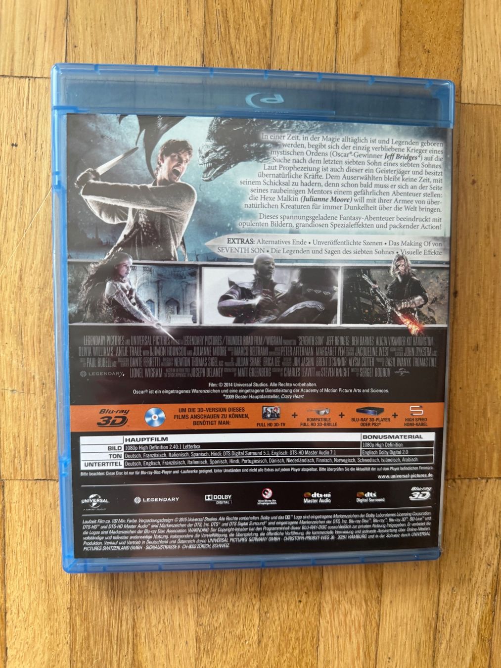 Tutti i DVDs: SEVENTH SON 3D. (BLU-RAY) – Usato da Basel venduto da san_2qlq 1