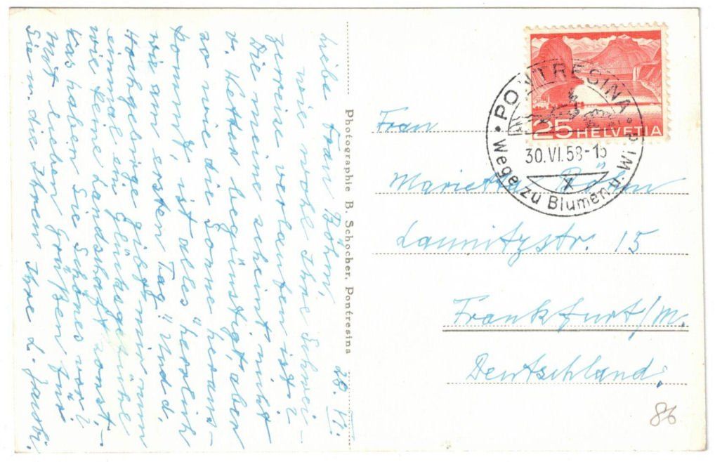 Cartoline postali: Pontresina - Sessellift – Usato da Binningen venduto da Mountainrider 1