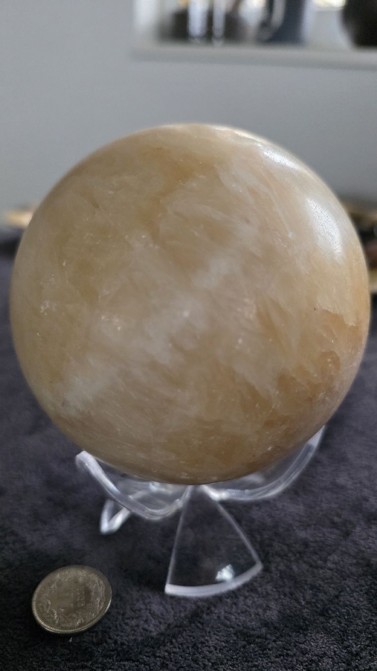 Minéraux & Lithothérapie: 🌞 Sphère CALCITE Jaune - Estime de soi – D'occasion à Cheyres par Karine-Schweiz 2
