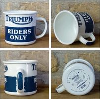 Triumph Tasse aus Emaille