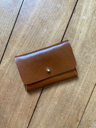 Leder Kreditkartenportemonnaie Braun