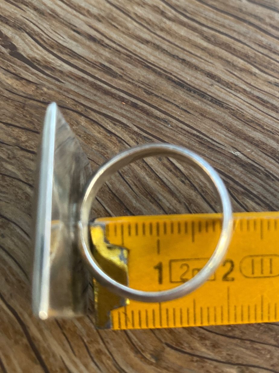 Anelli: RING/FINGERING Silber/Rosenquarz eingefaßt eckig / Unikat – Usato da Frauenfeld venduto da Boldi46 6