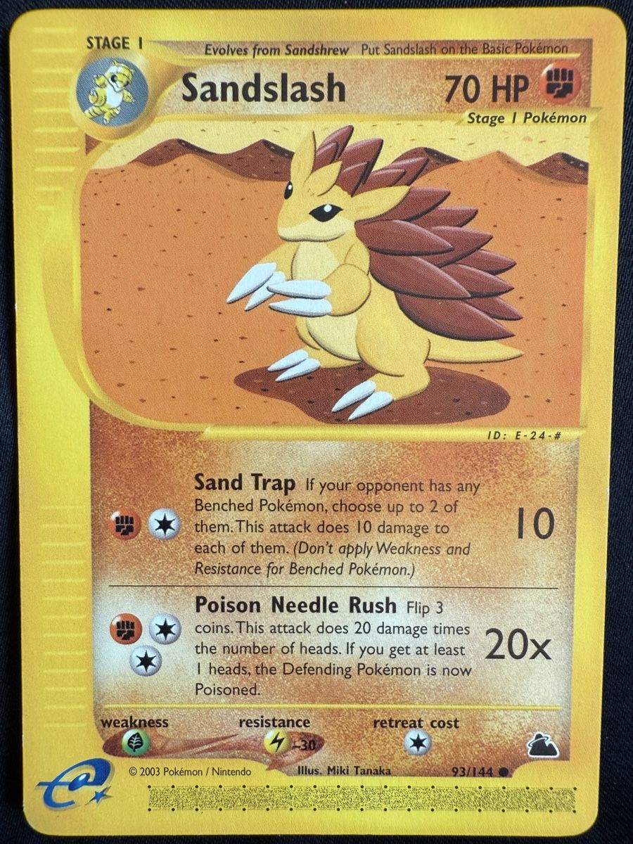 Pokémon Carte collezionabili: Sandslash Pokemon Skyridge - 93/144 – Usato da Winterthur venduto da SiddyPokemon