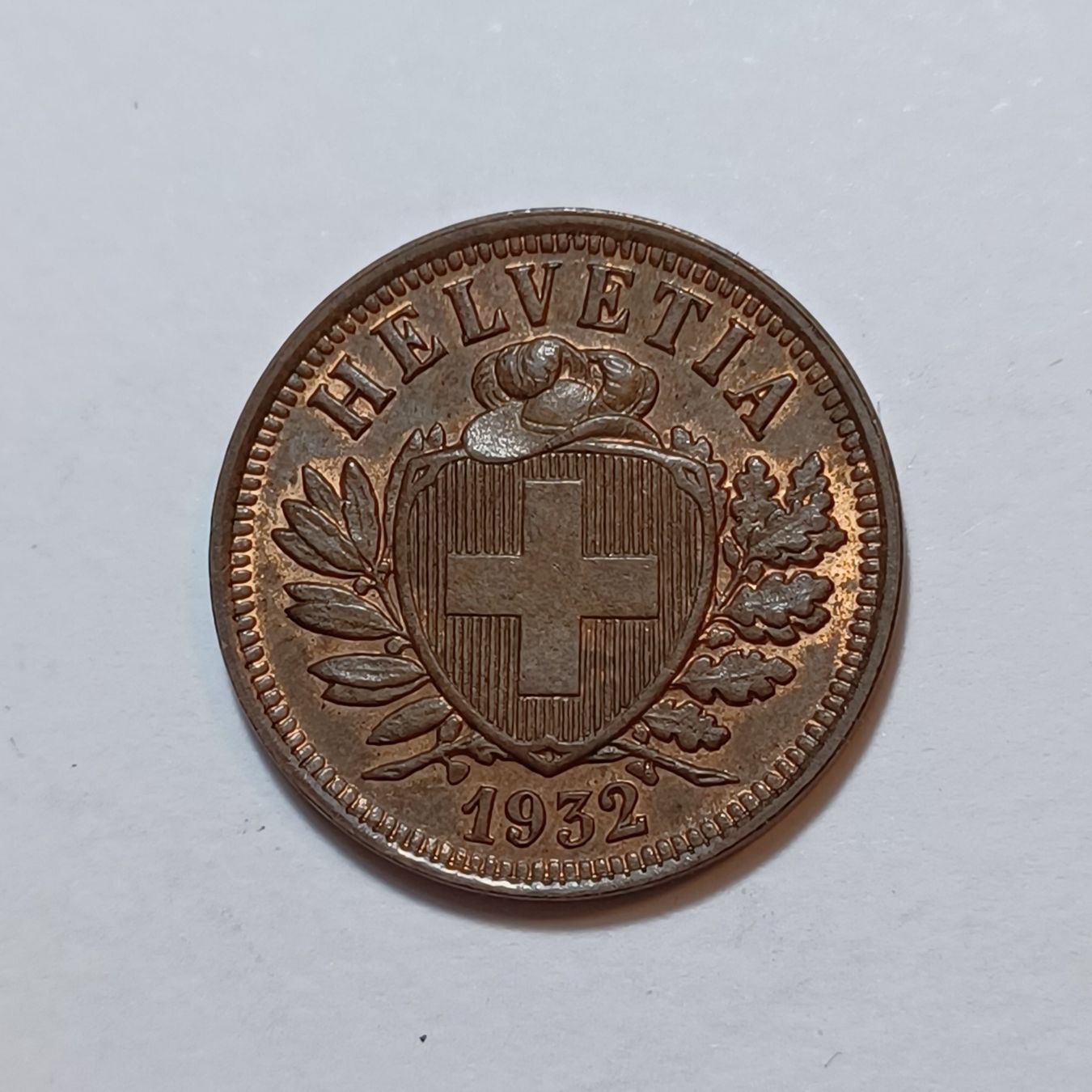 Tutti le monete: 2 Rappen 1932 unz-stgl – Usato da Pfäffikon ZH venduto da Schweizer_Muenzen