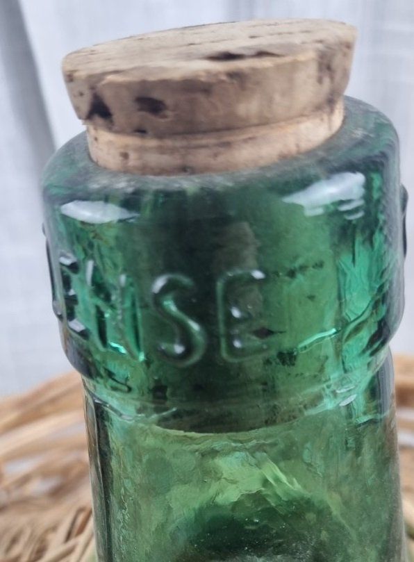 Bottiglie: Schöne alte dekorative Korbflasche – Usato da Flums venduto da Flumsantik 3