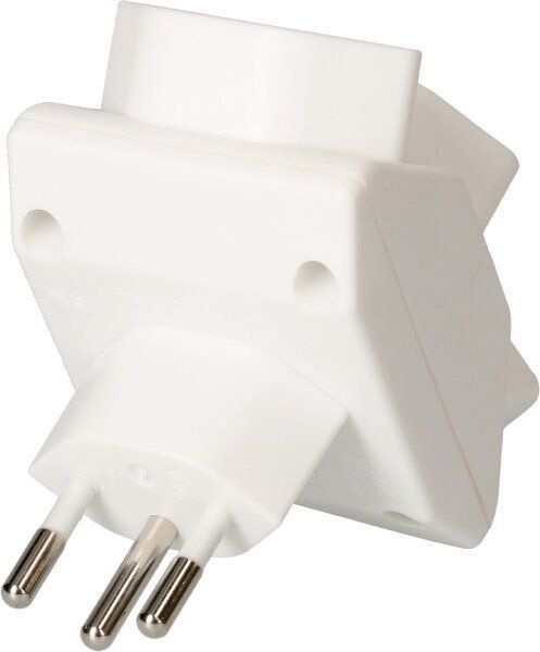 Spine: Abzweigstecker 3×T13 sternförmig, weiss – Nuovo e nell'imballaggio originale da Flums venduto da Atutto 1