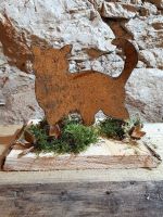 Laufende Katze aus Rostblech