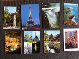 18 cartes postales internationales