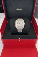 Cartier Santos Iced Out Arabic