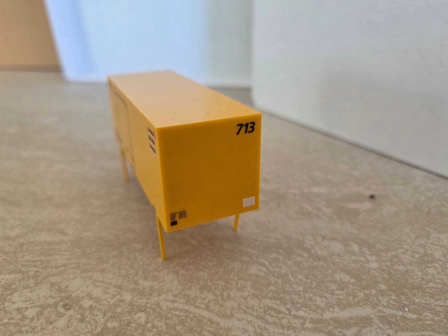 Herpa Modellini di ferrovie: Herpa/HAG Postcontainer (Ep. IV), versch. Containernummern – Usato da Weinfelden venduto da rboesiger01 2