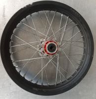 Speichenrad 17x2.50 Felge mit Nabe rot zu FANTIC XMF125