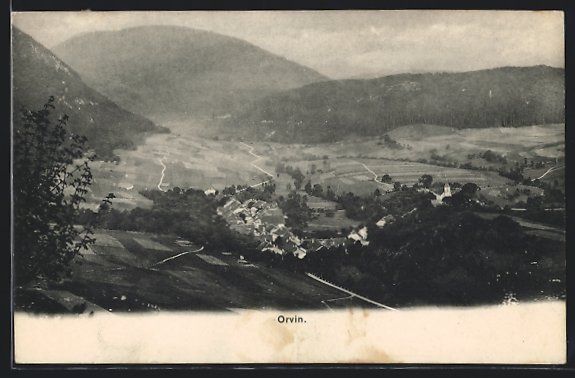 Cartoline postali: AK Orvin, Teilansicht, 1914 – Usato da Berlin venduto da bartko-reher