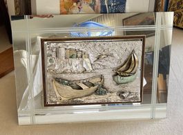 3D Silber Relief