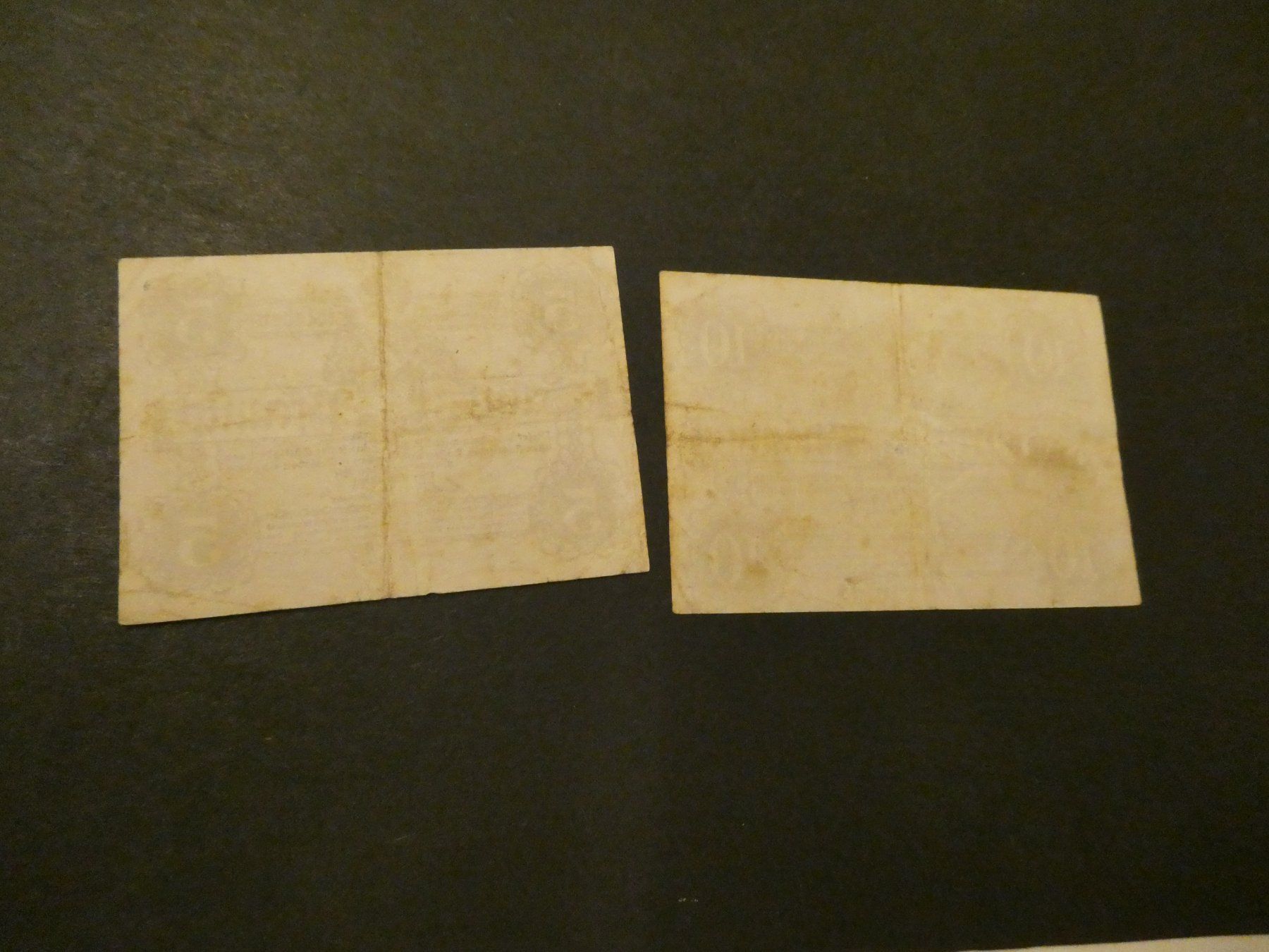 Billets de banque: Dt. Reich, Eisleben - 2 Notgeldscheine – D'occasion à Hinterforst par Rohusri 1