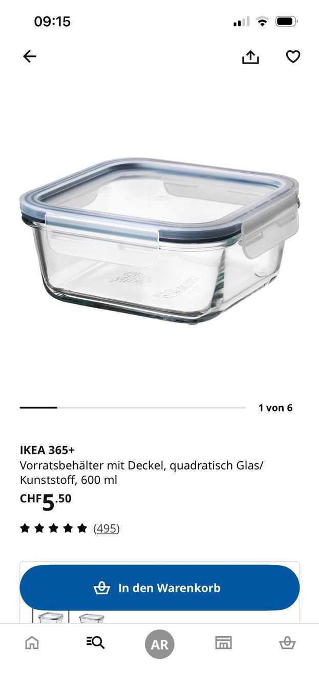 Ikea Contenitori & Simili: Vorratsbehälter aus Glas IKEA 600 ml – Usato da Obergösgen venduto da Andre118 5