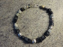 Kieselsteine Silber Kette