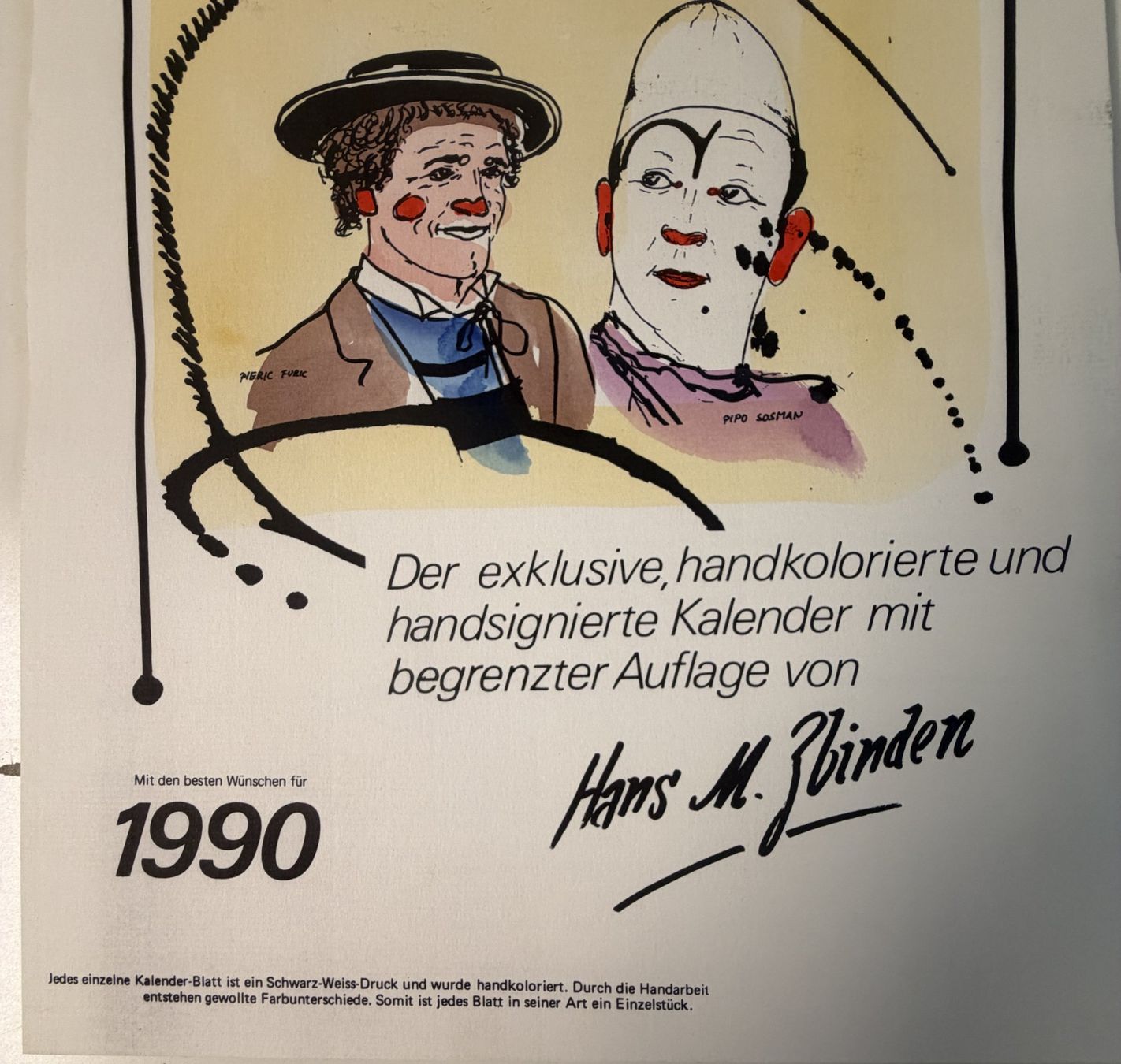Calendari: Hans M. Zbinden Kalender – Nuovo e nell'imballaggio originale da Meilen venduto da Switcher2