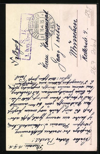 Cartoline postali: Ludwig Hohlwein: Deutsche Ulanen mit rus – Usato da Berlin venduto da bartko-reher 1