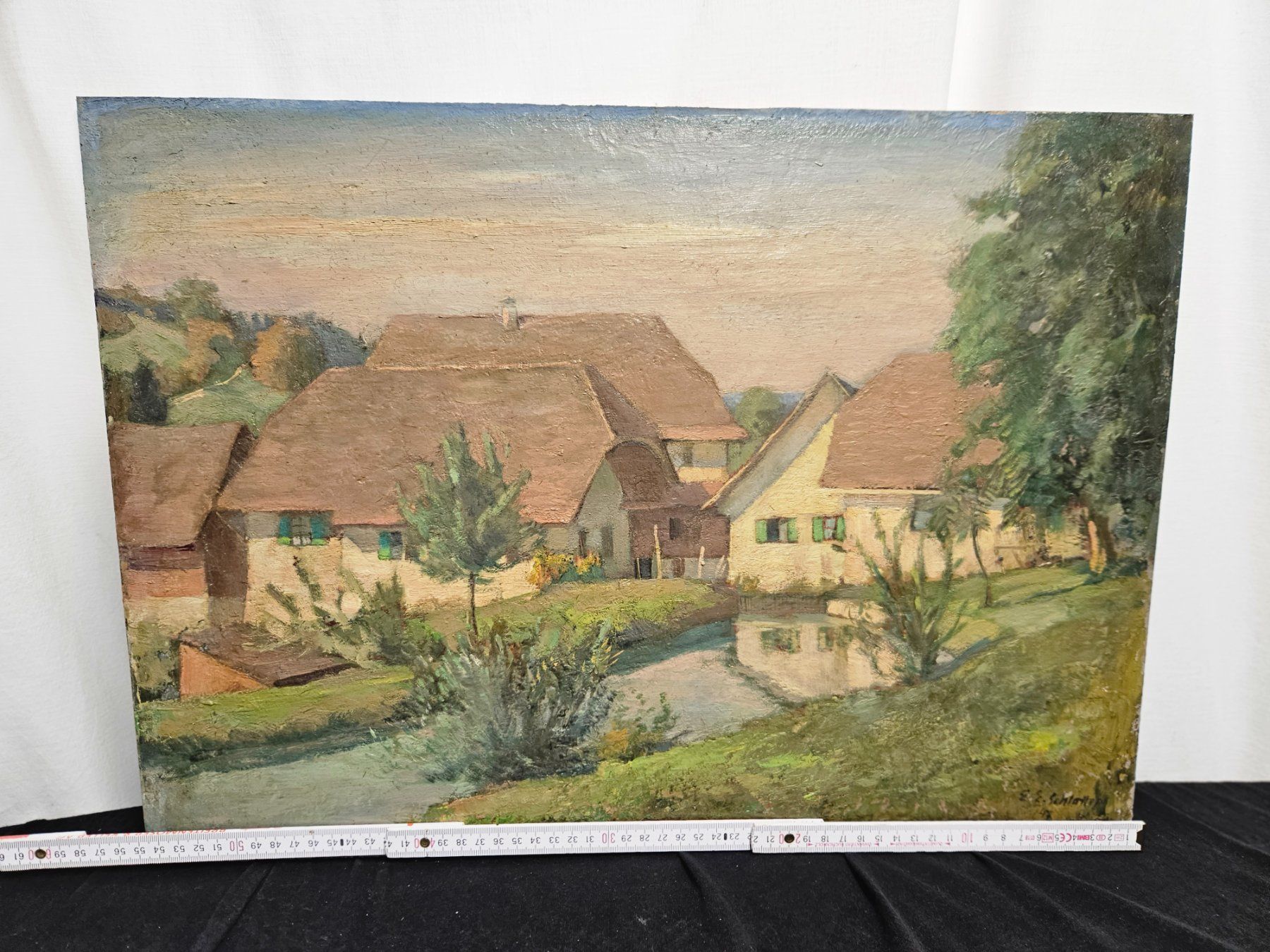Tableaux: Antikes Gemälde E.E Schlatter – D'occasion à Wolfertswil par Antiko 1