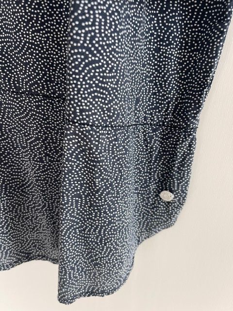 Cecil Camicette: CECIL Bluse blau/weiss gepunktet Gr. L – Usato da Aesch ZH venduto da niro007 1