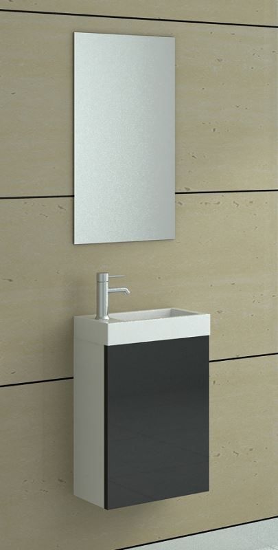 Mobili per bagno: WC Waschbecken Set Aarau in black – Nuovo e nell'imballaggio originale da Herbertingen venduto da jet-line-e-trade 3