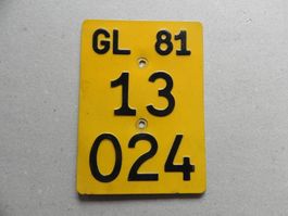 Puch Sport Mofa Nummer Glarus 1981 GL 81 Töffli Geschenk
