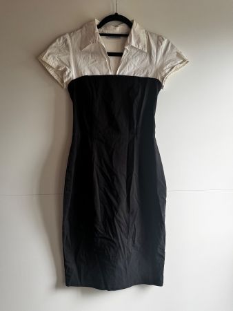 Robe de soirée noir et blanche