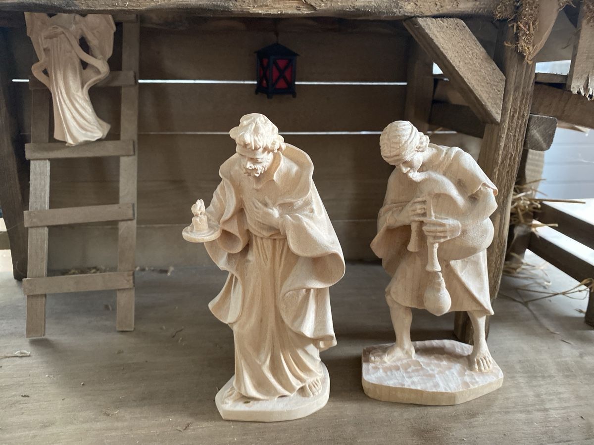 Statuette: Krippe mit Holzfiguren E. Wallnöfer Münstair – Usato da Rheinfelden venduto da Sigma05 8