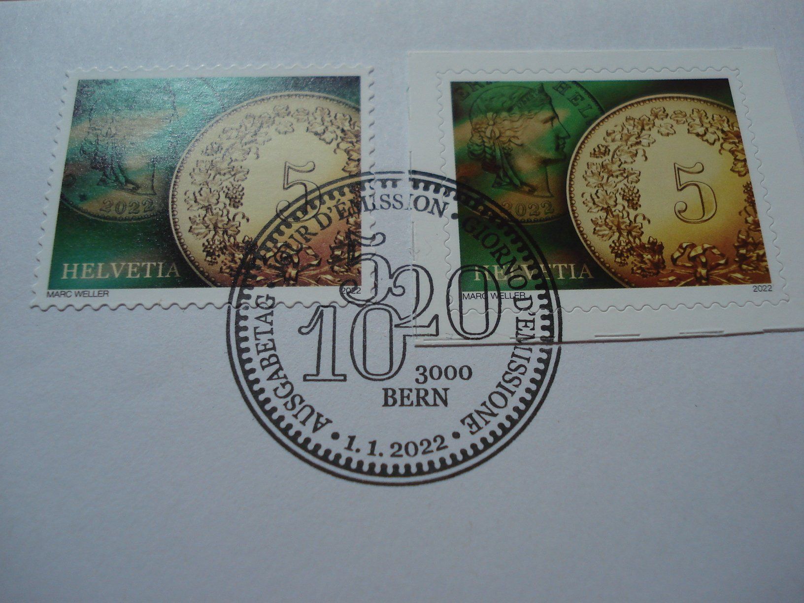 Alle Briefmarken: Spezieller FDC 5 Rp Marke 2022 – Gebraucht aus Niederwil AG von morostahu 1