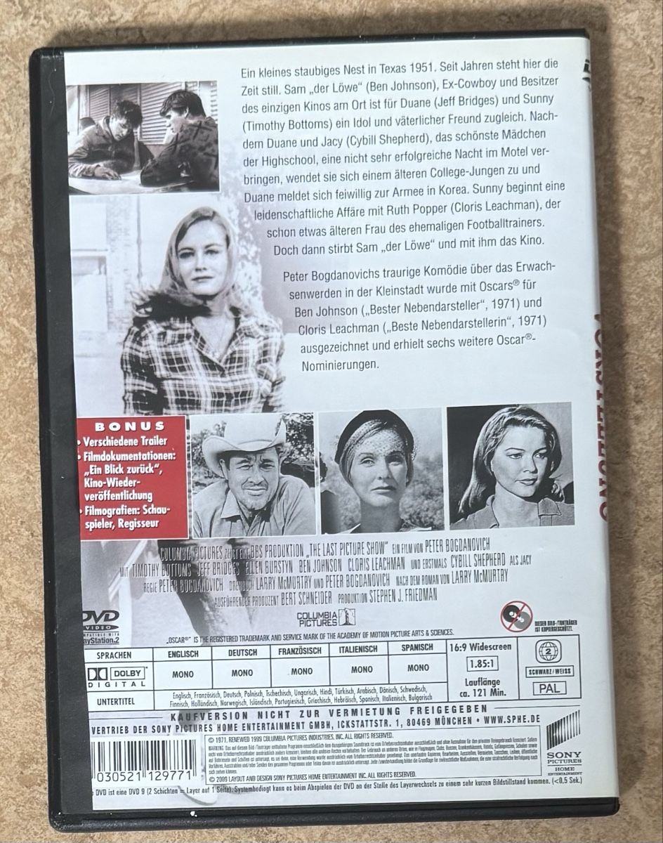 Tutti i DVDs: DIE LETZTE VORSTELLUNG  – Nuovo (secondo la descrizione) da Dietikon venduto da AndreaSch01 1