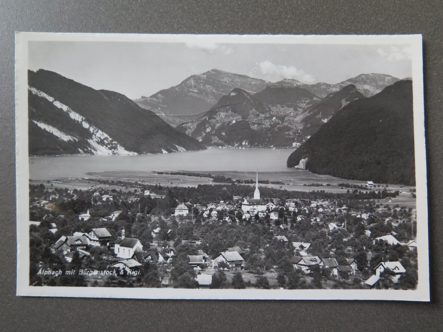 Cartoline postali: ALPNACH MIT BÜRGENSTOCK & RIGI – Usato da Wittenbach venduto da lipasal