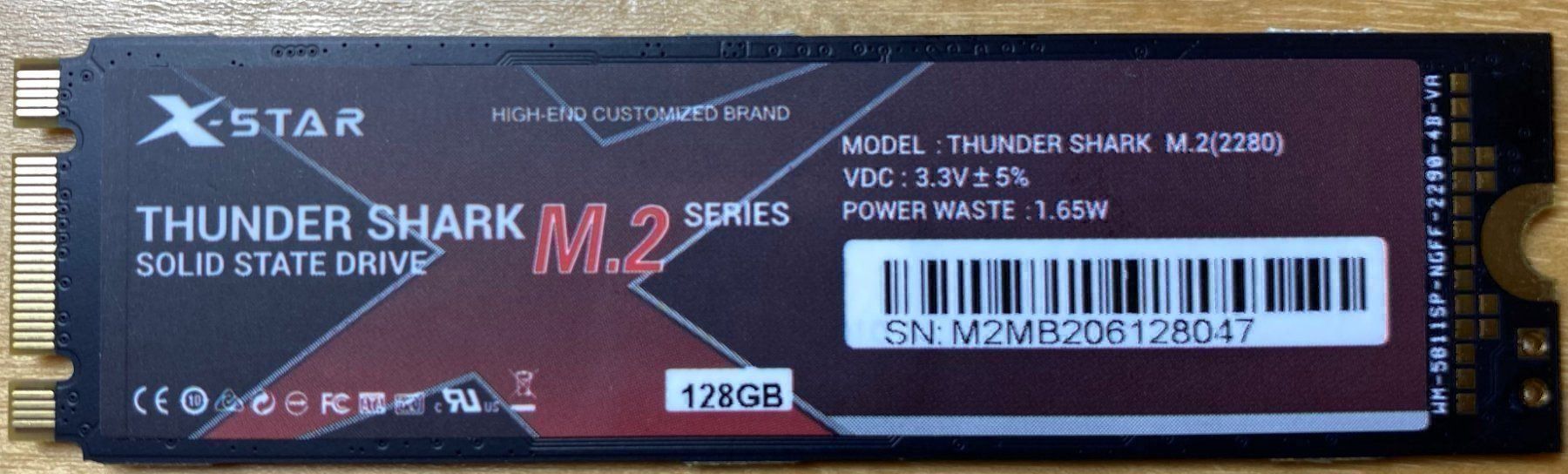 Dischi rigidi: SSD M.2/NGFF SATA 3.0 128GB X-STAR – Nuovo e nell'imballaggio originale da Genestrerio venduto da DennoPC 2