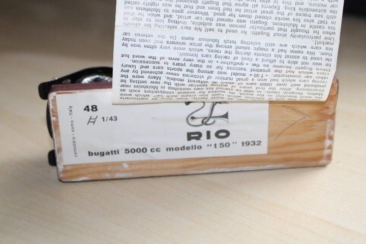 Bugatti Modellini d'auto: Bugatti T50 1932 5000ccm 1-43 Rio 443 – Usato da Stäfa venduto da elcondor245 4
