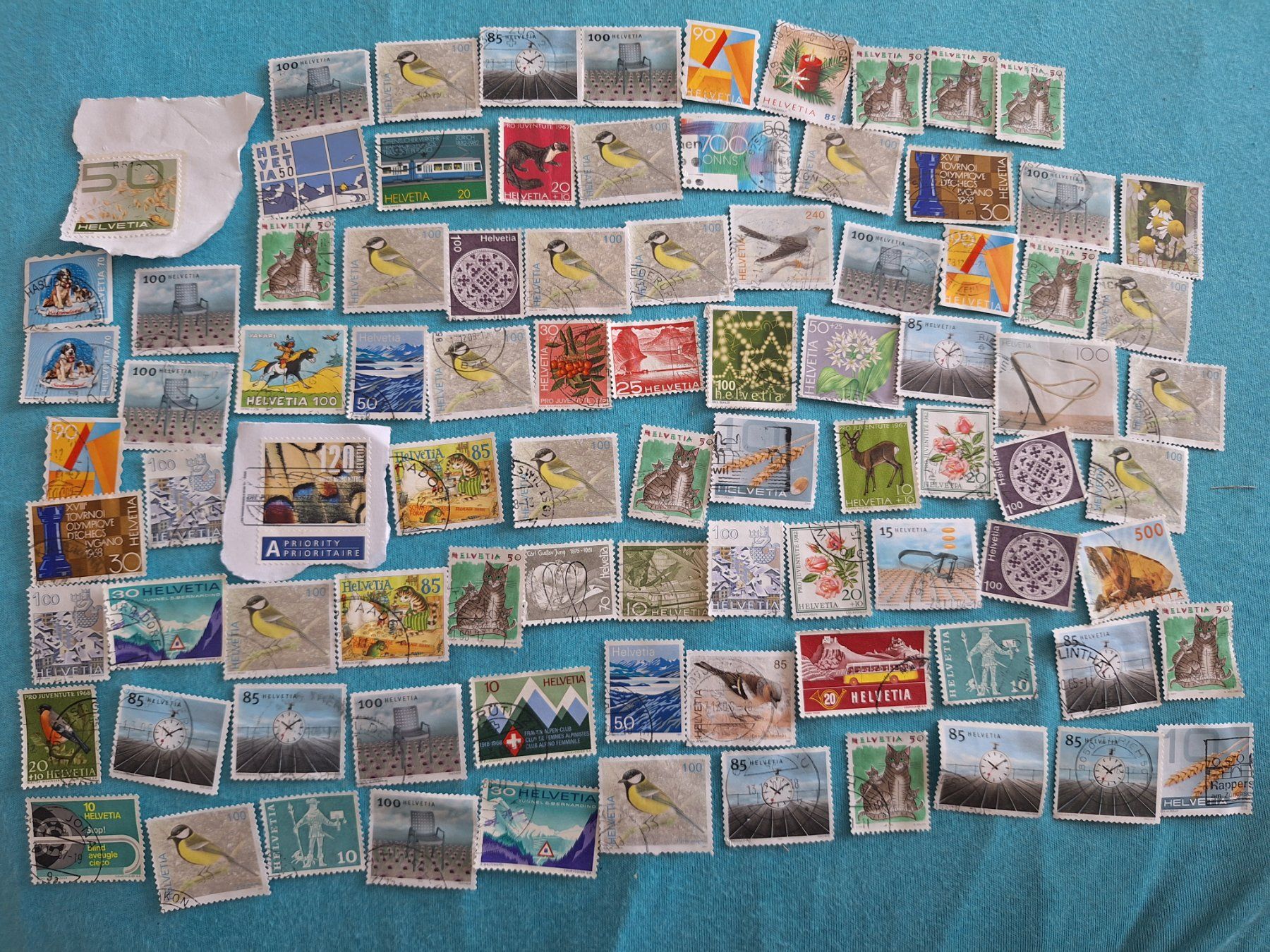 Tutti i francobolli: Briefmarken Sammlung, Schweiz, viele Sujets – Usato da Volketswil venduto da nibin99 2
