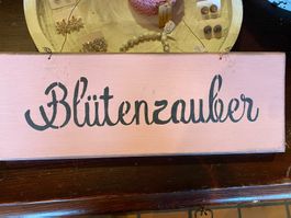 DEKO HOLZSCHILD "BLÜTENZAUBER"