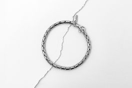 Bracciale in bronzo rifinito in argento - No Rulez Jewelry