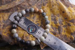 Picasso Jaspis  Kugel Armband    – Räumung  ab 1.-