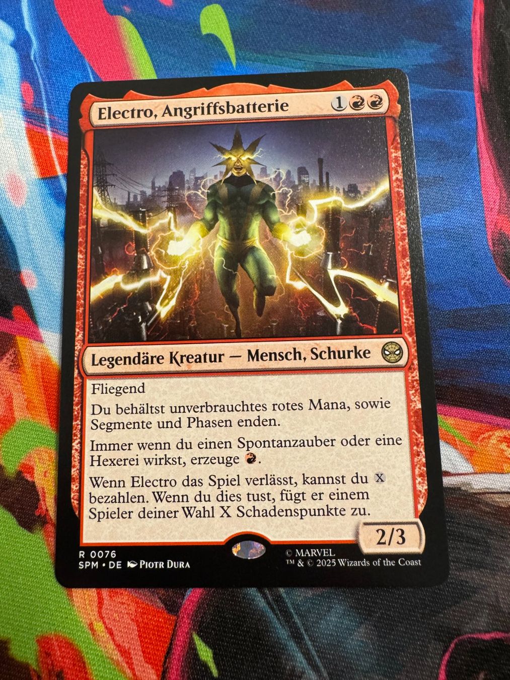 Magic The Gathering Carte collezionabili: Electro, Angriffsbatterie - Marvel's Spider-Man - Magic – Nuovo (secondo la descrizione) da Bülach venduto da Pfrenzel