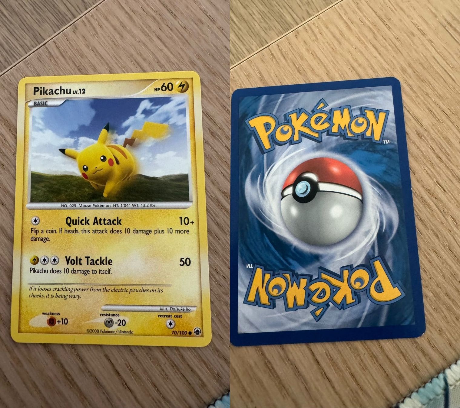 Pokémon Carte collezionabili: Pikachu 70/100 – Usato da Chavannes-Renens venduto da skywalker1942