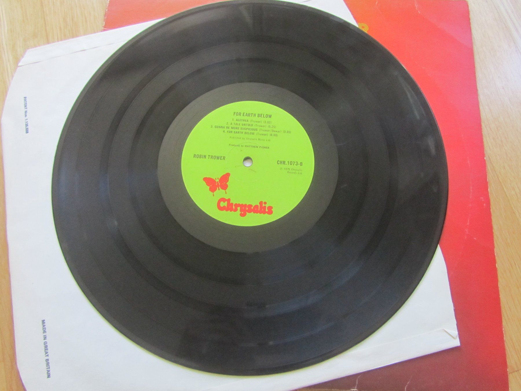 Schallplatten: Robin Trower - For Earth Below Vinyl LP,  Blues Rock – Gebraucht aus Seengen von mikelele 2