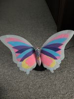 Deko Leuchte Schmetterling mit LED Licht bunt gebraucht