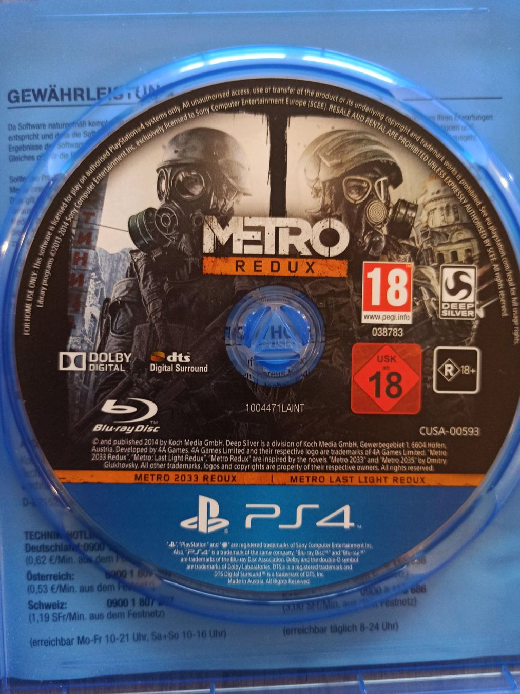 Giochi: Metro Redux - Metro Last Light Redux PS4 / PS5 – Usato da Oberweningen venduto da mar_87mx 3